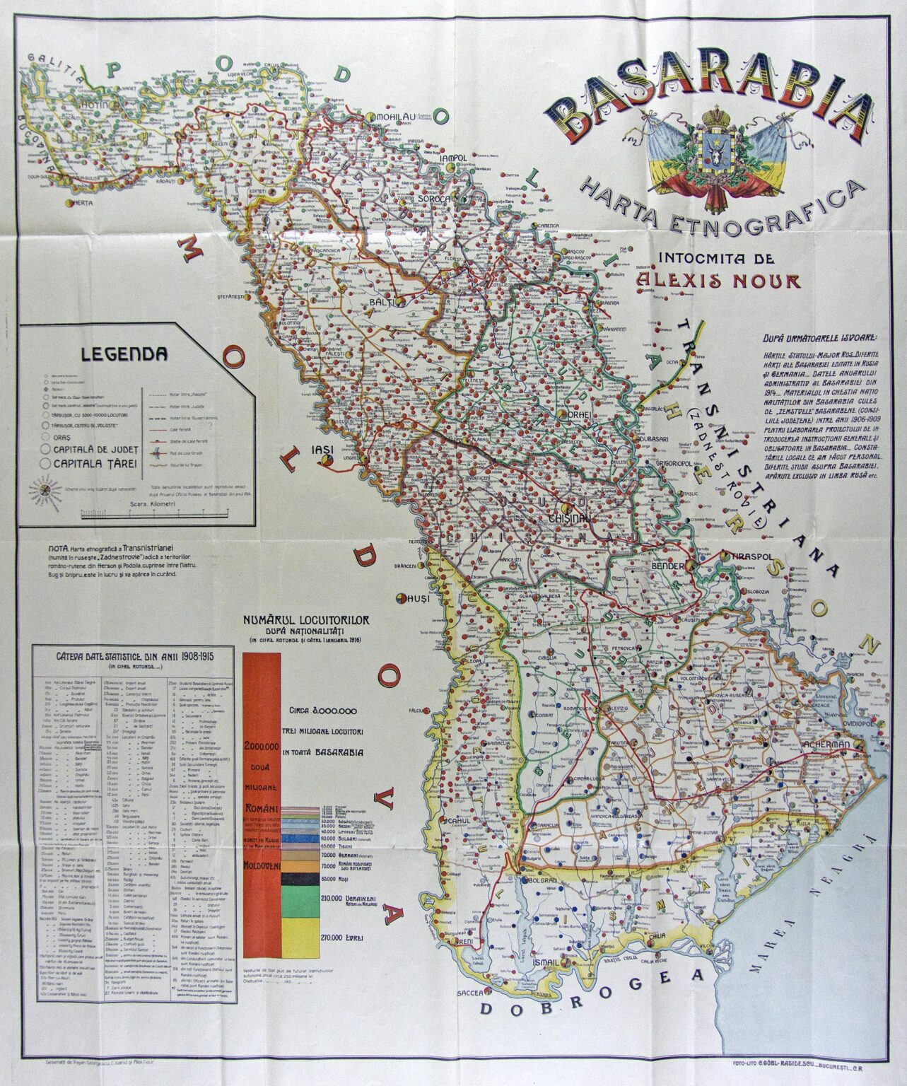 Ethnographic map of Bessarabia (1919)