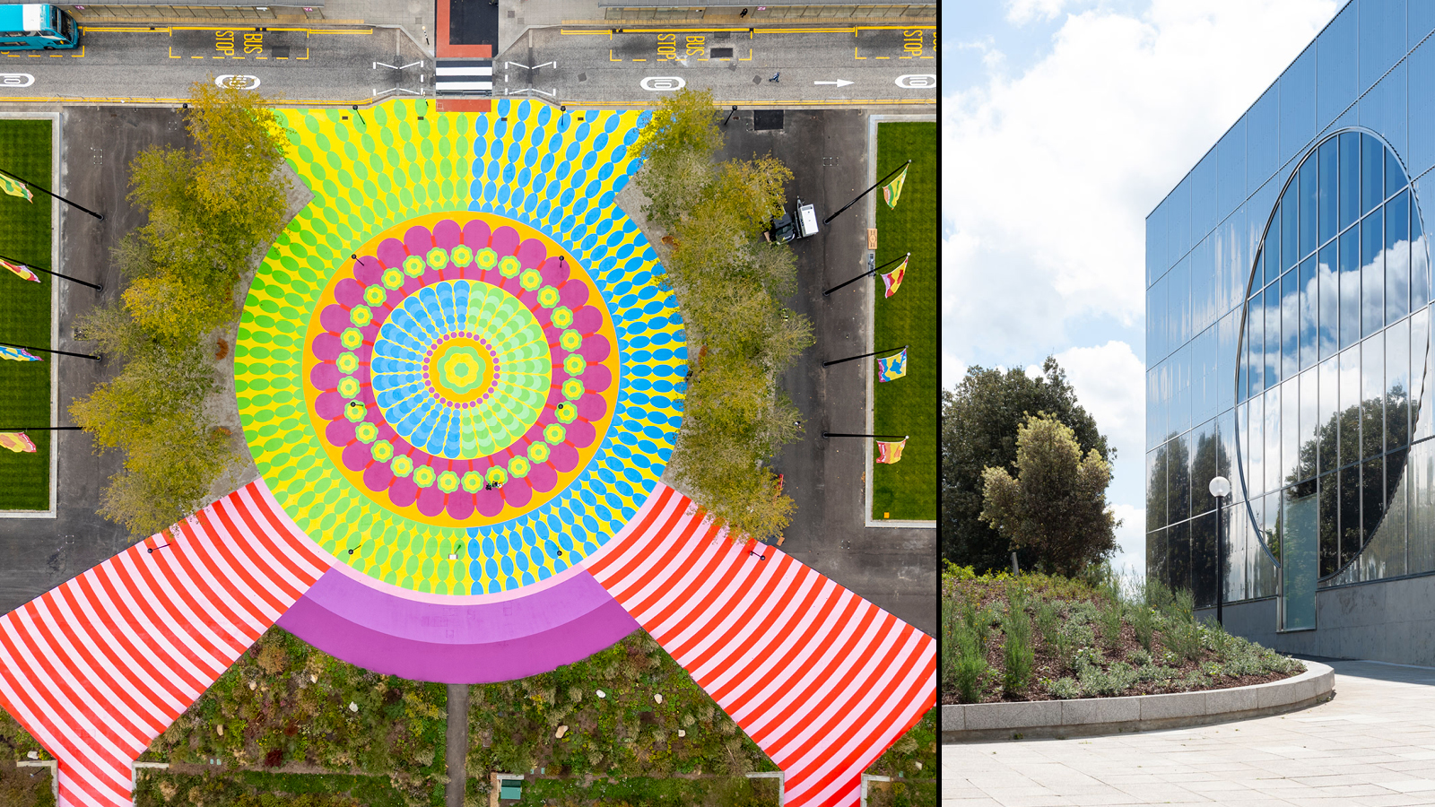 Station Square and MK Gallery in Milton Keynes.