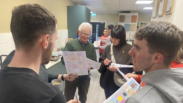 Photo shows pop-up gaeltacht in dundalk