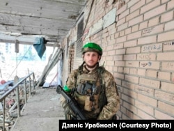 Dzianis Urbanovich in Bakhmut, Ukraine