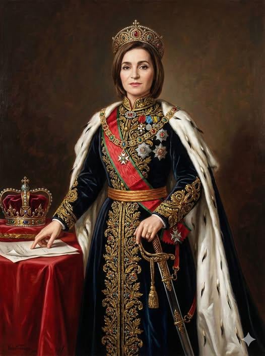 Maia Sandu imagined by someone as a second Cuza