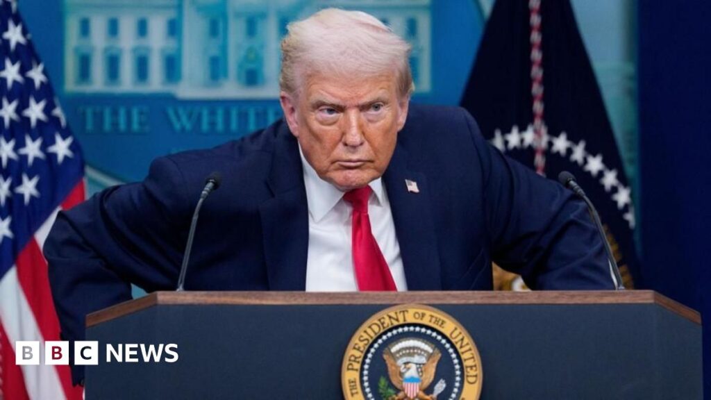 Trump doubles down on Greenland threats, saying there is ‘no going back’ Woman being comforted at site of Gul plaza fire