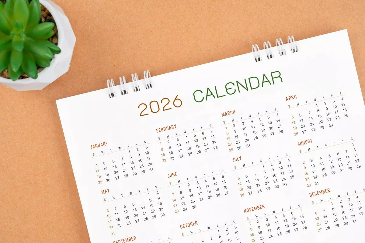 2026 calendar