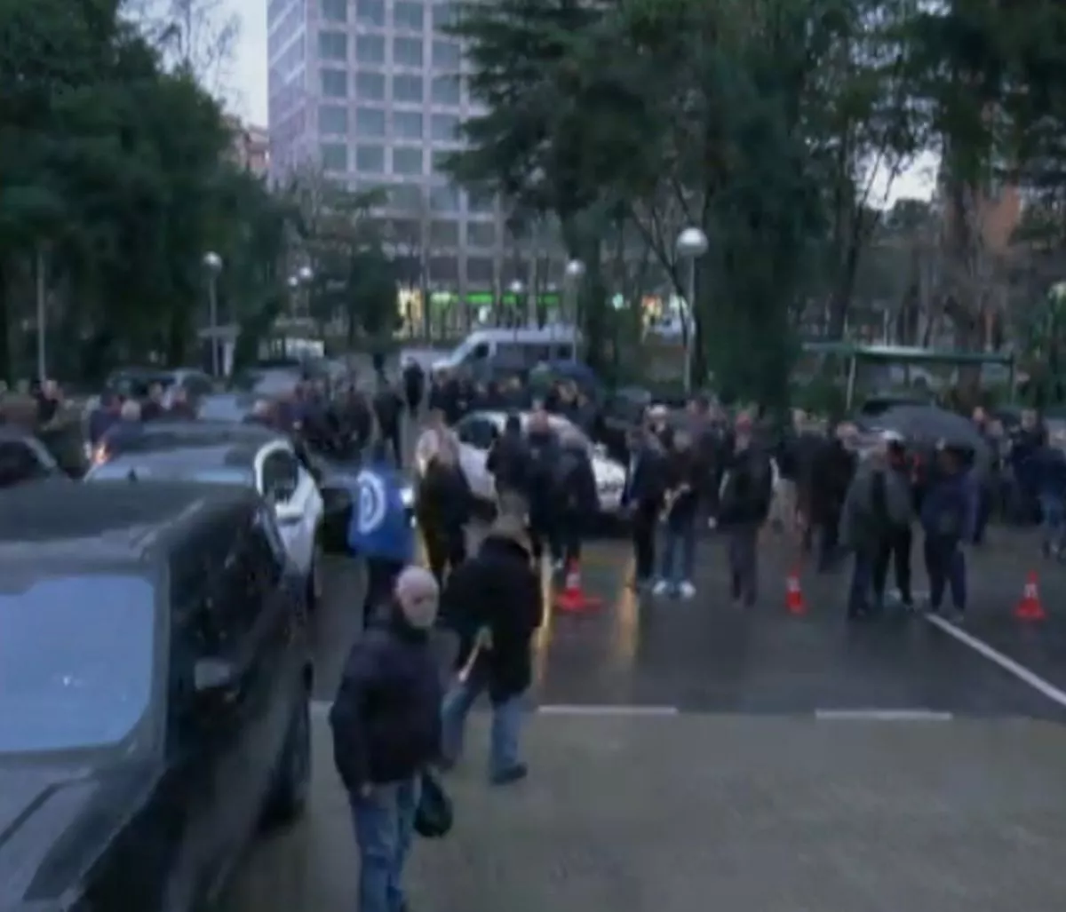 Thousands reportedly rallied attended the protest