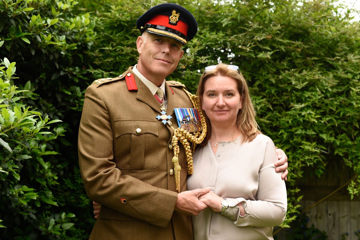 Gareth Collett with his wife Christina who he's been married to for 35 years.