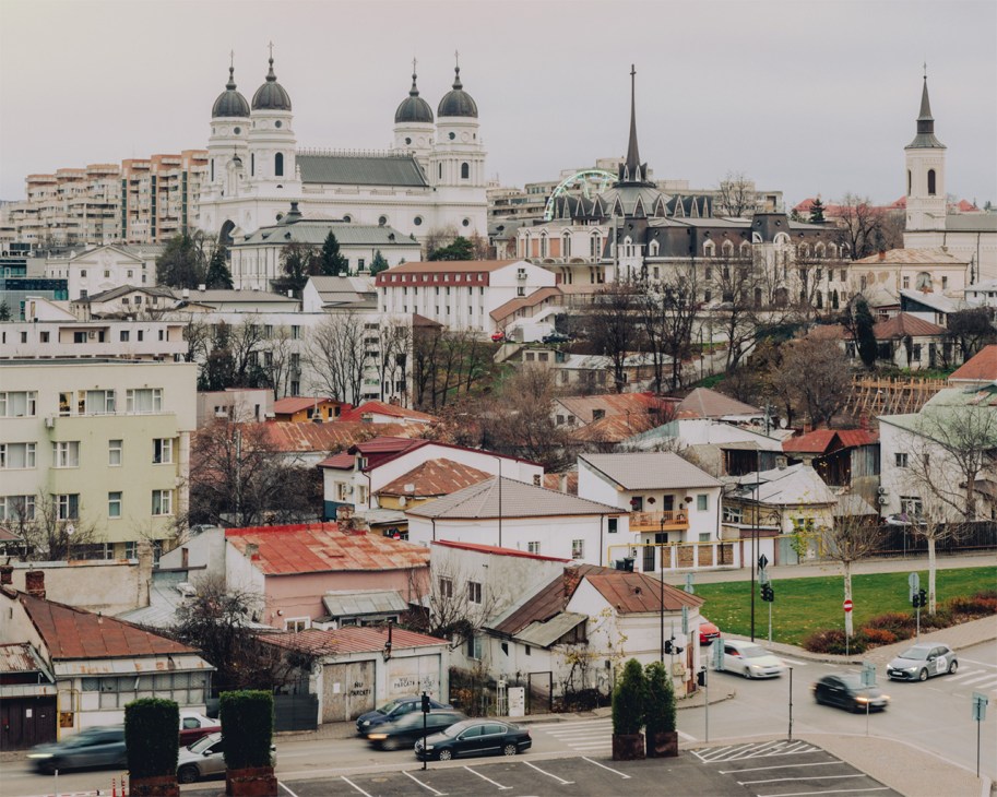 Area around Iasi’s Metropolitan Cathedral in Romania