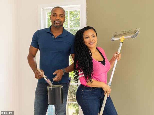 The HGTV star (pictured here with her husband Mike Jackson) had been recovering from another undisclosed surgery when the accident happened
