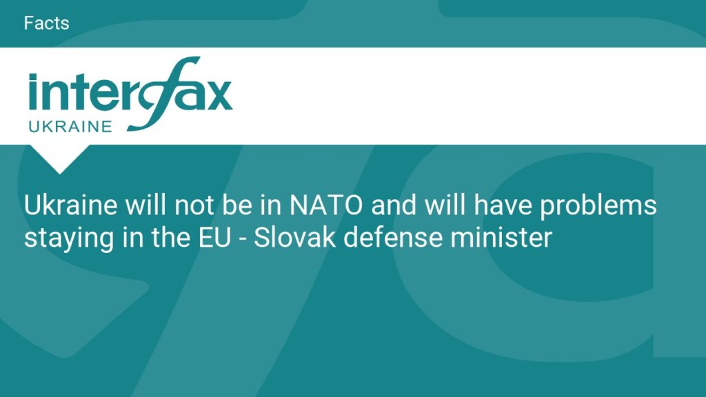 Ukraine will not be in NATO and will have problems staying in the EU
