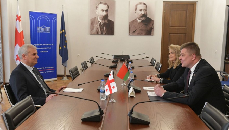 Irakli Kadagishvili Meets with the Ambassador of the Republic of Belarus 