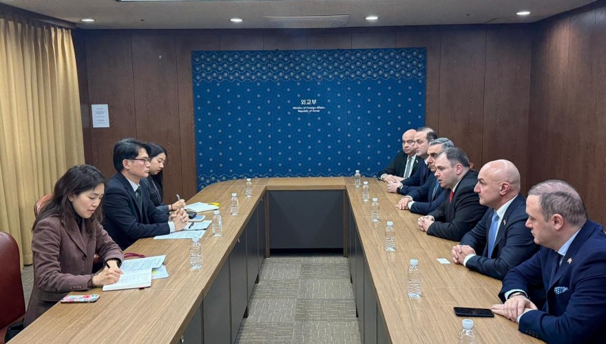PARLIAMENTARY DELEGATION HOLDS MEETING AT THE MINISTRY OF FOREIGN AFFAIRS OF THE REPUBLIC OF KOREA IN SEOUL