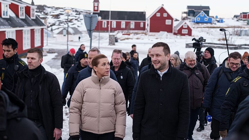 Video. Denmark PM Mette Frederiksen visits Greenland for ‘show of support’ Video. Denmark PM Mette Frederiksen visits Greenland for 'show of support'