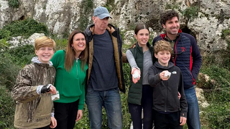 During visit to Binyamin | US Ambassador's grandchildren make ancient discovery