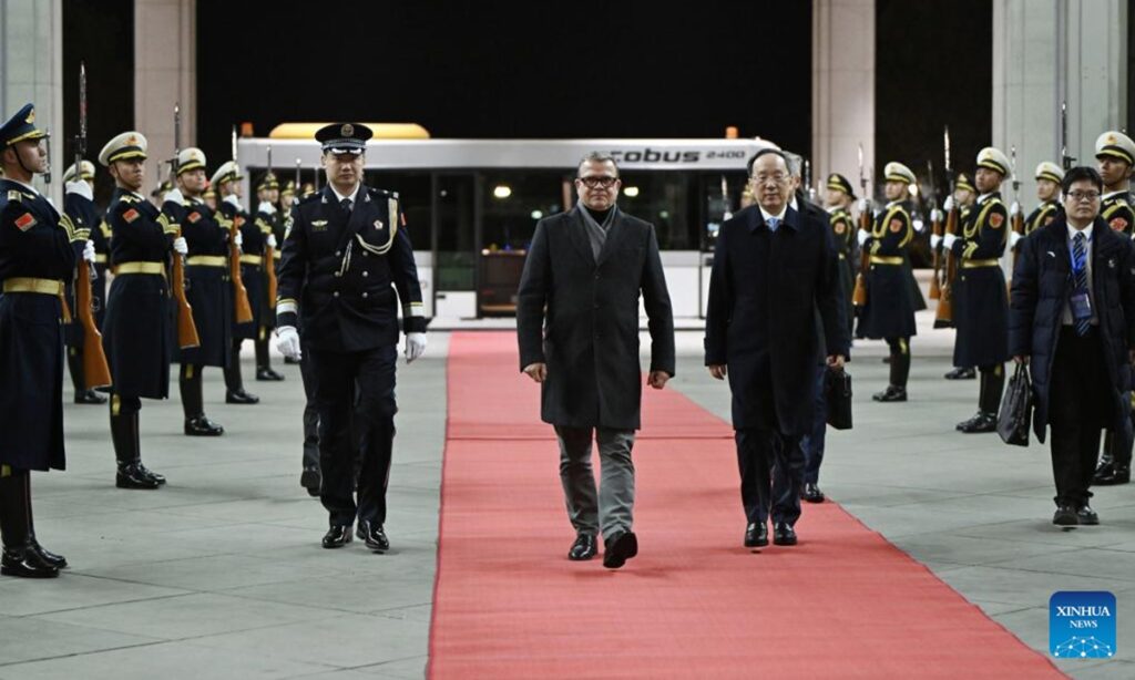 Finnish PM arrives in China for 4-day visit; ties set model for Europe when ‘law of the jungle’ on the rise, says expert Finnish Prime Minister Petteri Orpo arrives in Beijing, capital of China, Jan. 25, 2026. Orpo arrived here on Sunday for an official visit to China through Wednesday. (Xinhua/Dai Tianfang)