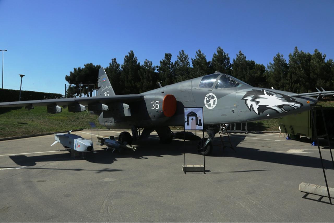 Turkish Aerospace Industries (TAI) upgraded Su-25 "Frogfoot" attack aircraft called LACIN for the Azerbaijani Air Force at the ADEX-2024 exhibition in Azerbaijan. (Photo via edrmagazine)