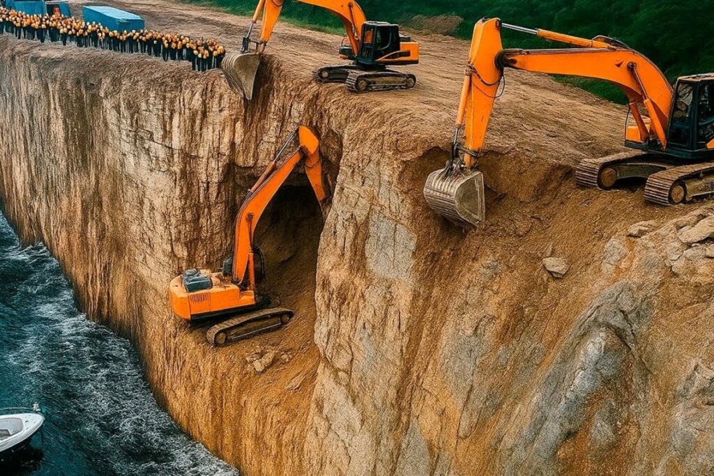 Norway decides to split a mountain in half, spend almost 1 billion euros, and create the world