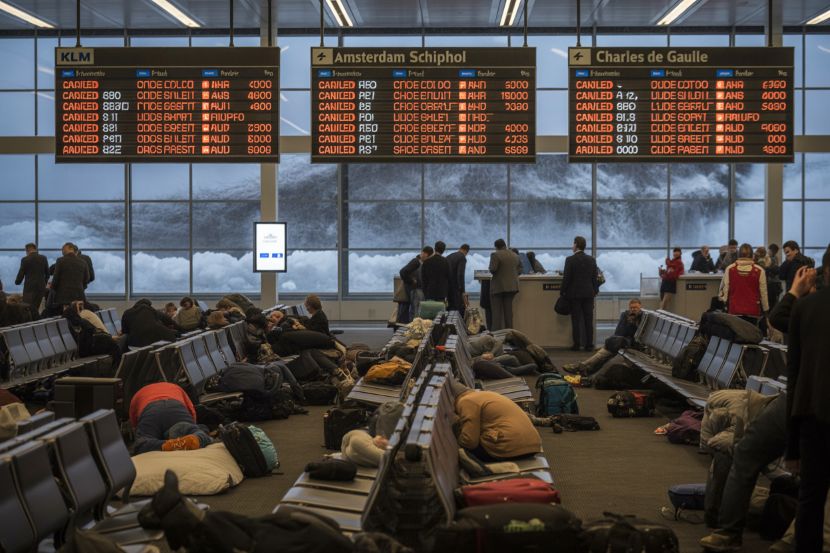 Frustrated passengers left stranded across europe