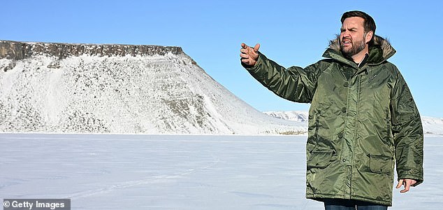 PITUFFIK, GREENLAND - MARCH 28: US Vice President JD Vance tours the US military's Pituffik Space Base on March 28, 2025 in Pituffik, Greenland. The itinerary for the visit was scaled back after a plan for a more extensive trip drew criticism from officials in Greenland and Denmark, which controls foreign and defence policy of the semiautonomous territory. (Photo by Jim Watson - Pool / Getty Images)