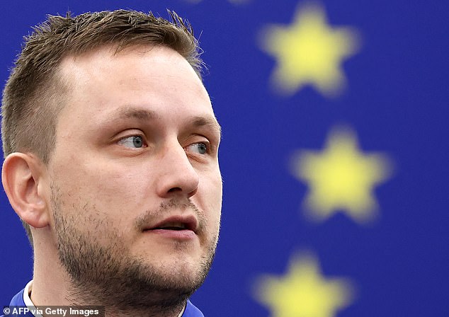 (COMBO) This combination of pictures created on January 6, 2026 shows Greenland's Head of Government Jens-Frederik Nielsen (L, at the European Parliament in Strasbourg, eastern France, on October 8, 2025), and US President Donald Trump (at his Mar-a-Lago residence in Palm Beach, Florida, on January 3, 2026). Greenland's prime minister on January 5, 2026 called for renewed talks with the US after President Donald Trump repeated that he wanted to annex the mineral-rich Arctic territory. "The situation is not such that the United States can conquer Greenland. That is not the case. Therefore, we must not panic. We must restore the good cooperation we once had," Jens-Frederik Nielsen said, adding "we must try to re-establish contact". (Photo by FREDERICK FLORIN and Jim WATSON / AFP via Getty Images)