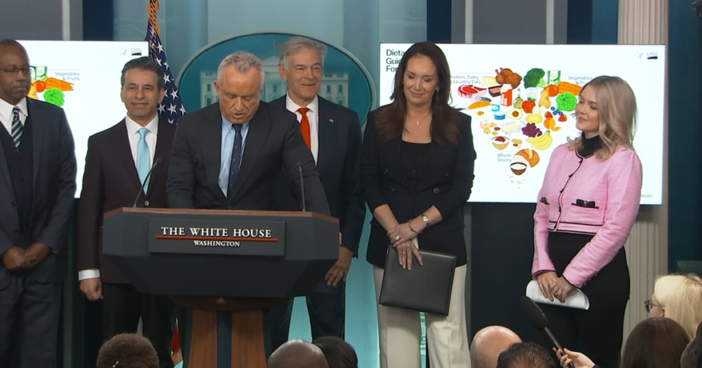 White House announces "significant reset of federal nutrition policy" with dietary guidelines