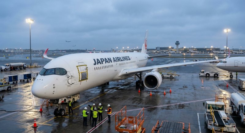 Japan Airlines revises schedule after plane damaged at JFK Japan Airlines revises schedule after plane damaged at JFK