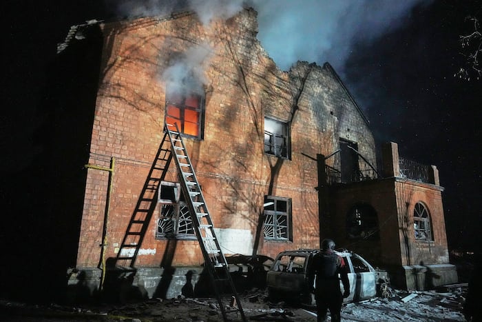 Russia attacks Ukraine with drones and missiles, killing 3 in Kyiv