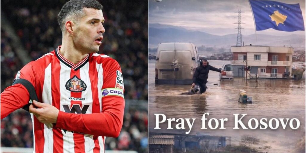 "Pray for Kosovo", Granit Xhaka reacts after the floods in our country