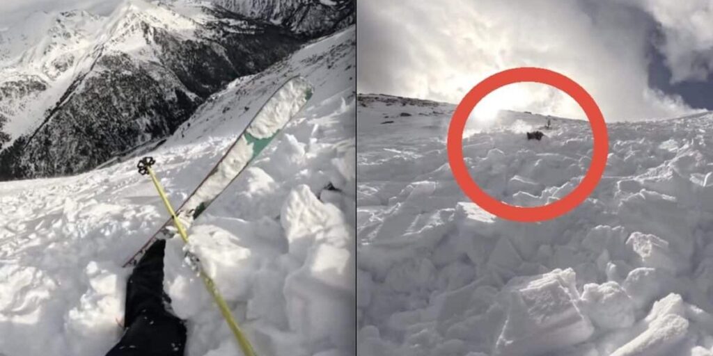Spanish skier and her dog hit by avalanche in Andorra, miraculously escape without injury