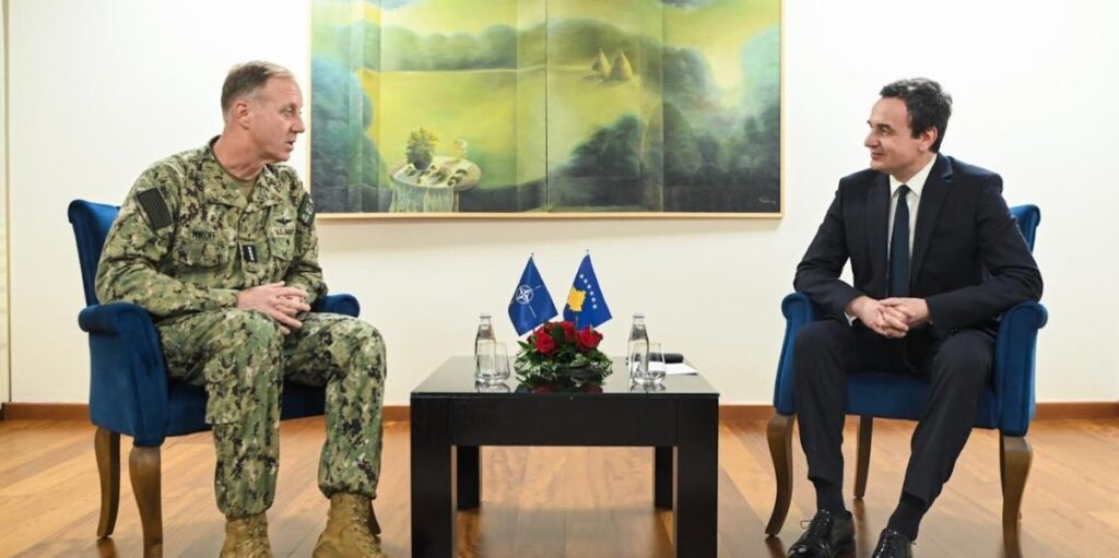 Kurti receives Admiral Wikoff: Kosovo's membership in NATO is the best guarantee for peace and security