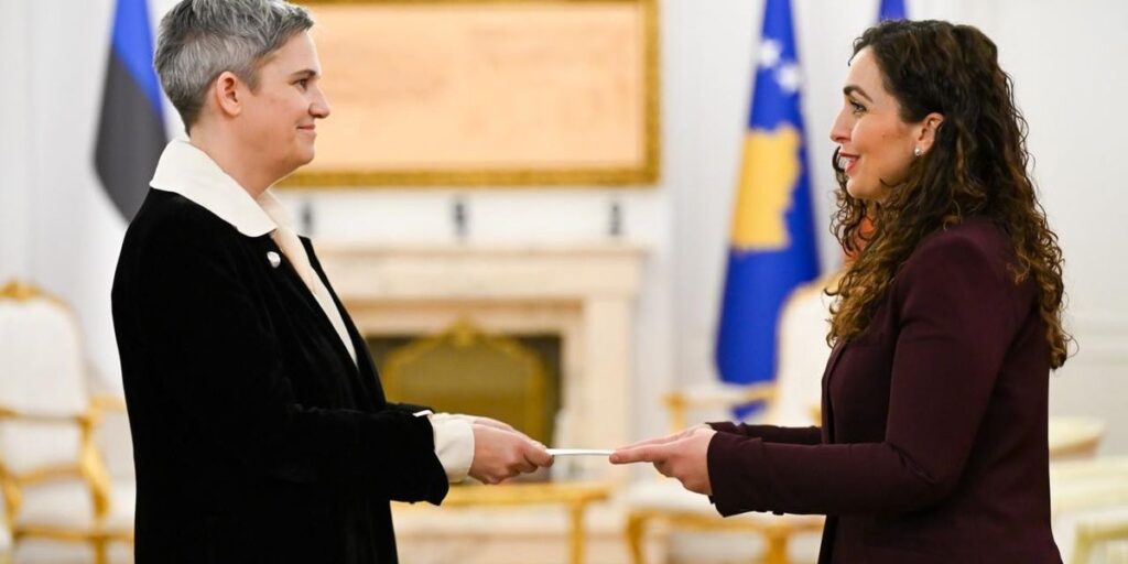 Osmani receives credentials of new Estonian ambassador to Kosovo