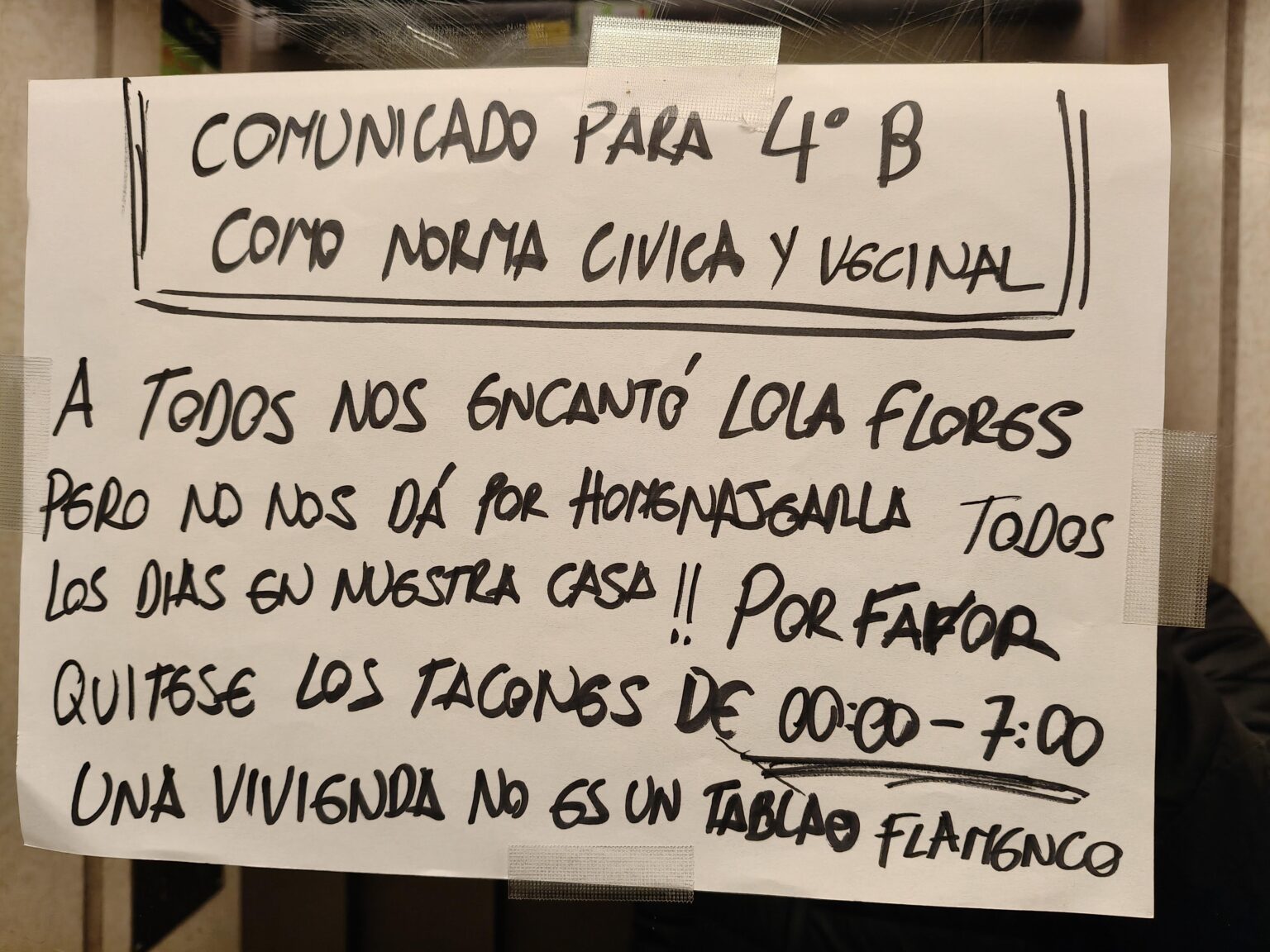 Typical Spanish elevator