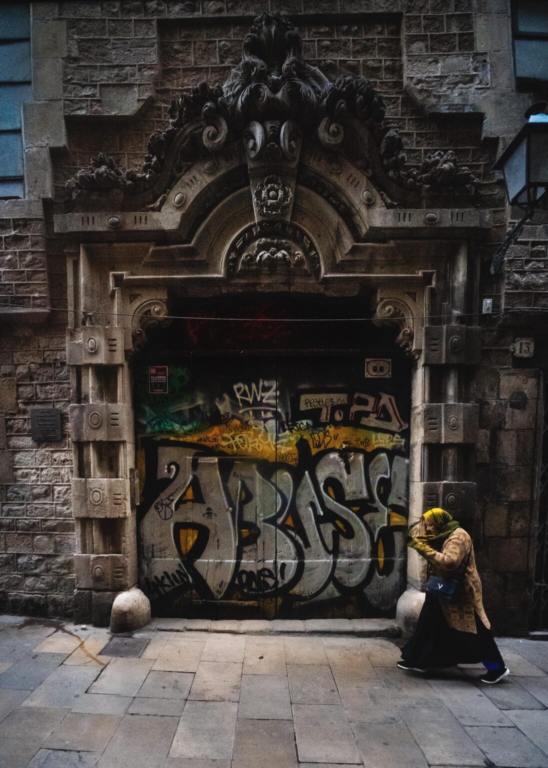 Love or hate the graffiti on Barcelona doors