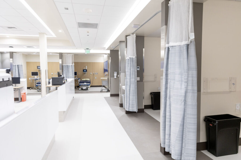 OPMC clinical space with patient care bays