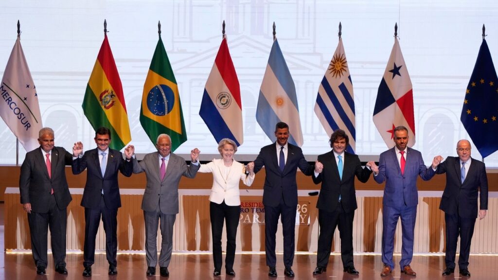 European Union and Mercosur bloc of South American nations sign landmark free trade agreement European Union and Mercosur bloc of South American nations sign landmark free trade agreement