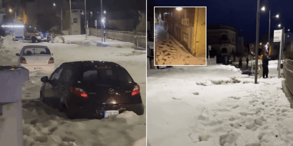 Mediterranean tourist hotspot hit by ICE FLOODS as Britons issued urgent travel warning