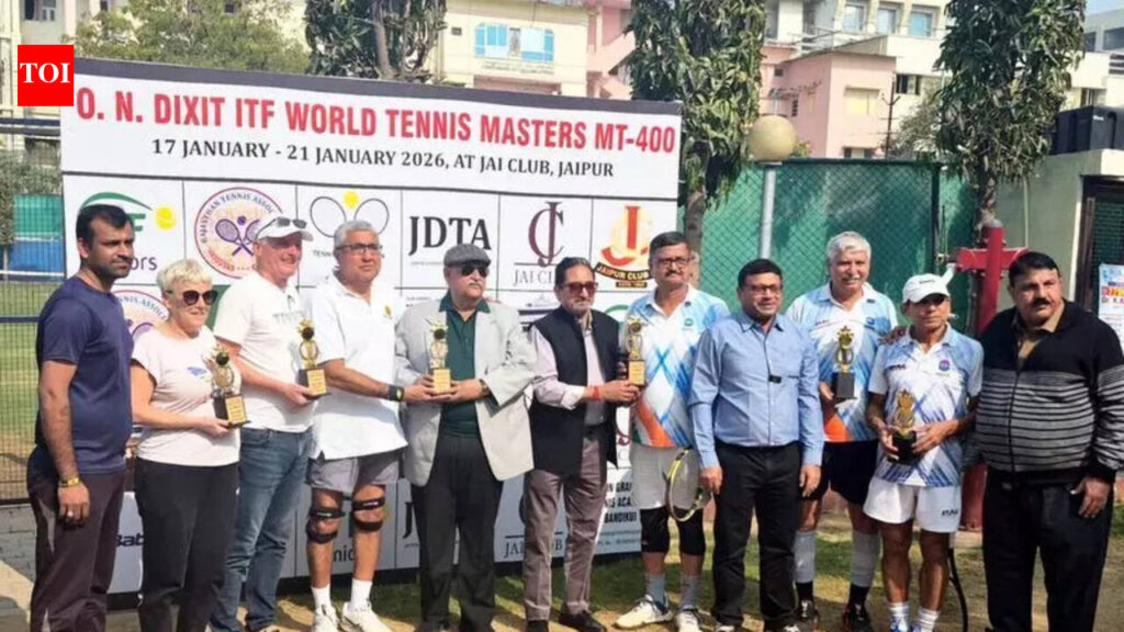 O N Dixit ITF World Tennis Masters MT-400 tournament: Slovenia’s Gorenc reigns supreme; Dipankar Chakraborty-Ravin Chaudhary triumph in doubles | Jaipur News