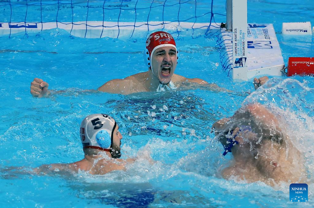 Men's European Water Polo Championships semi-final: Serbia vs. Italy-Xinhua