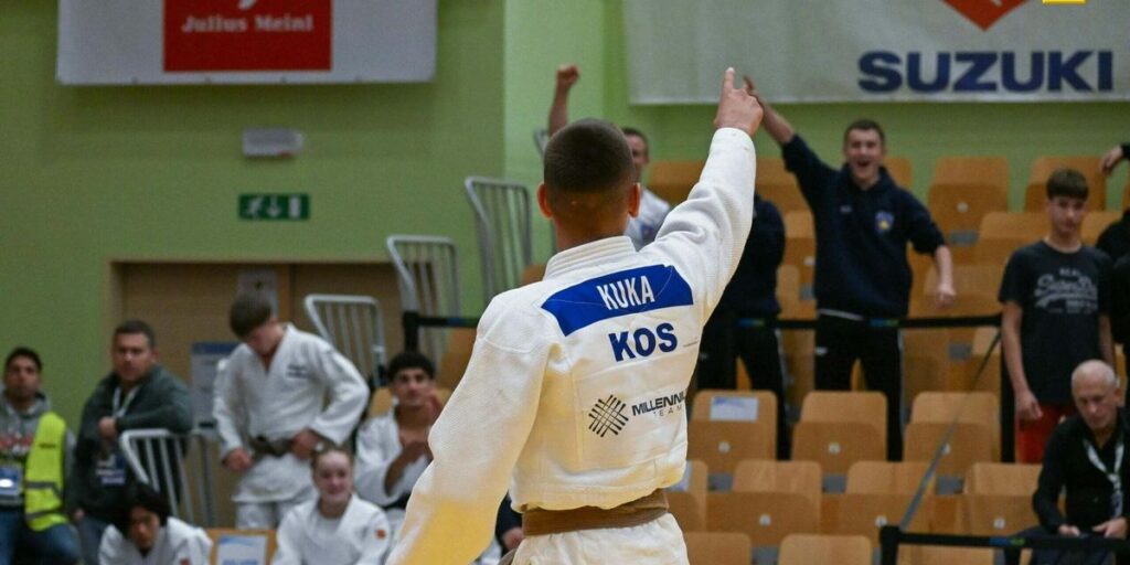 Fantastic: Jon Kuka wins Kosovo the bronze medal against Morocco