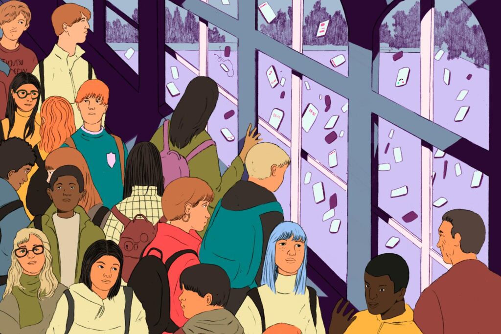 France is considering banning phones in high schools. This school near Paris already does. France is considering banning phones in high schools. This school near Paris already does.