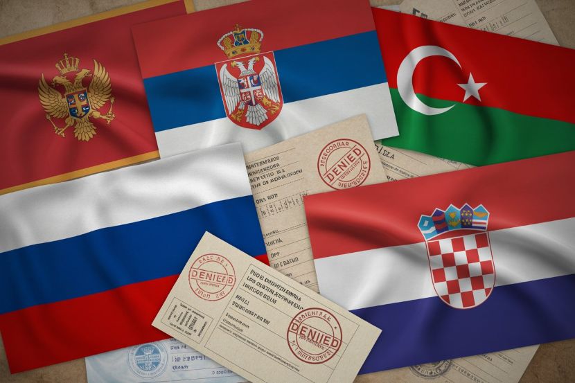 Montenegro joins serbia, turkey, russia, croatia, and more as countries with restricted travel access and limited visa-free destinations in the 2025 henley passport index