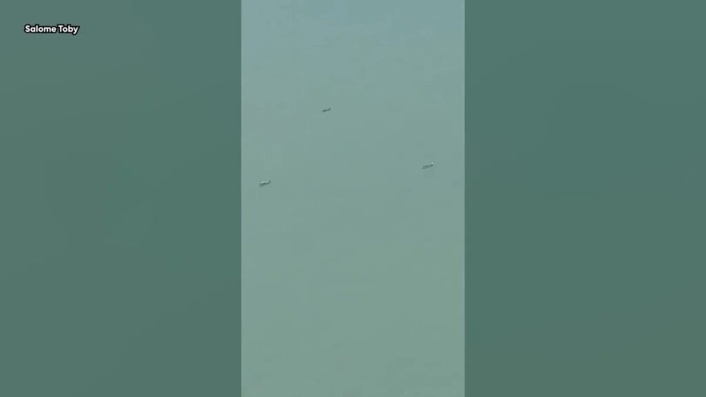 Passenger spots foreign fishing vessels out of plane window