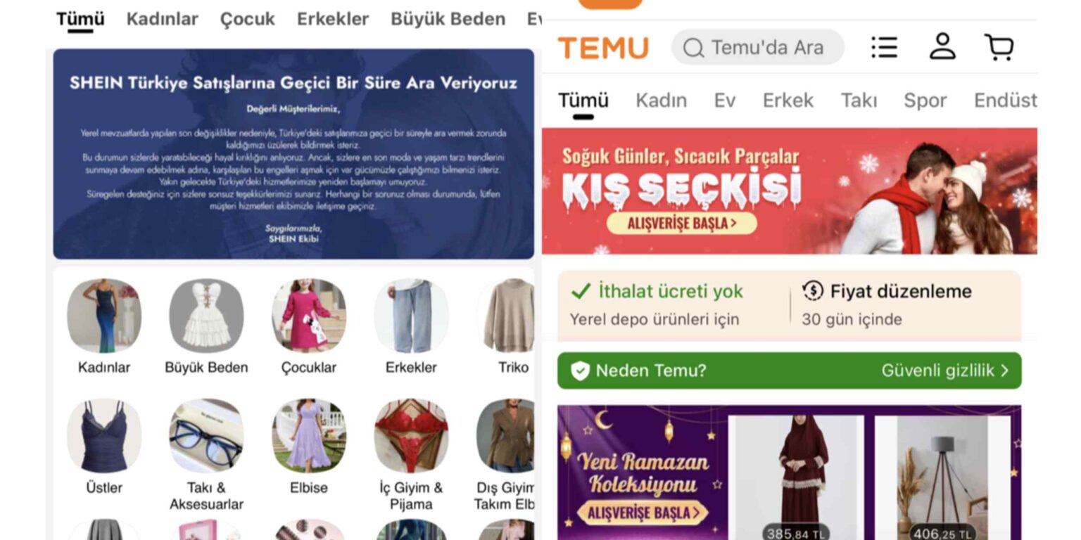 Temu, Shein suspend sales as Turkey scraps online duty-free trade