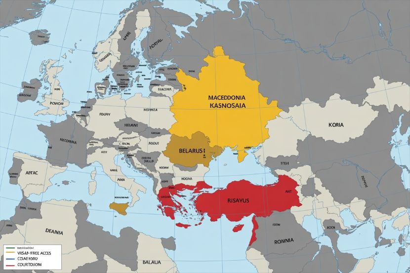 North macedonia passport, kosovo passport, belarus passport, romania passport, henley passport index 2025, restricted travel access, visa-free destinations, global mobility, travel limitations, eu passport comparison, passport rankings