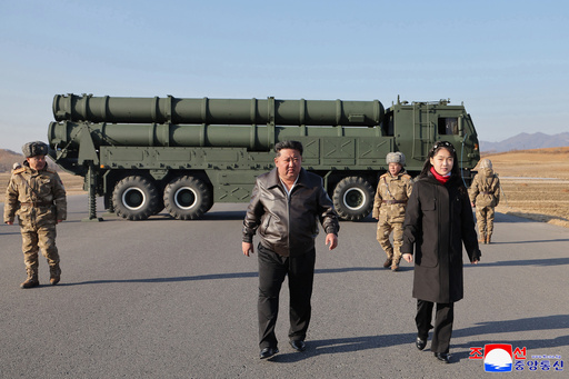North Korea’s Kim says upcoming party congress will unveil plans to bolster nuclear deterrent In this photo provided by the North Korean government, its leader Kim Jong Un, with his daughter, believed to be named Kim Ju Ae, inspects test-firing of ballistic missiles from an undisclosed location in North Korea, Tuesday, Jan. 27, 2026. Independent journalists were not given access to cover the event depicted in this image distributed by the North Korean government. The content of this image is as provided and cannot be independently verified. Korean language watermark on image as provided by source reads: "KCNA" which is the abbreviation for Korean Central News Agency. (Korean Central News Agency/Korea News Service via AP)