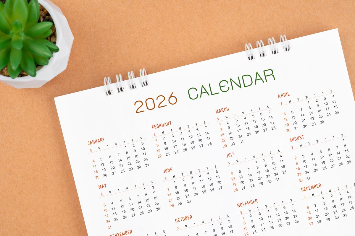 2026 calendar