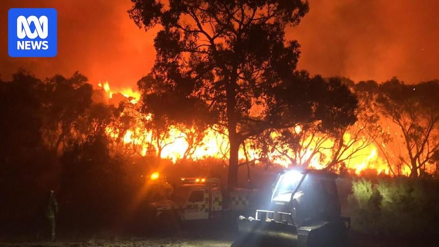 Out-of-control bushfire in Victoria's Otways grows as state's heatwave continues