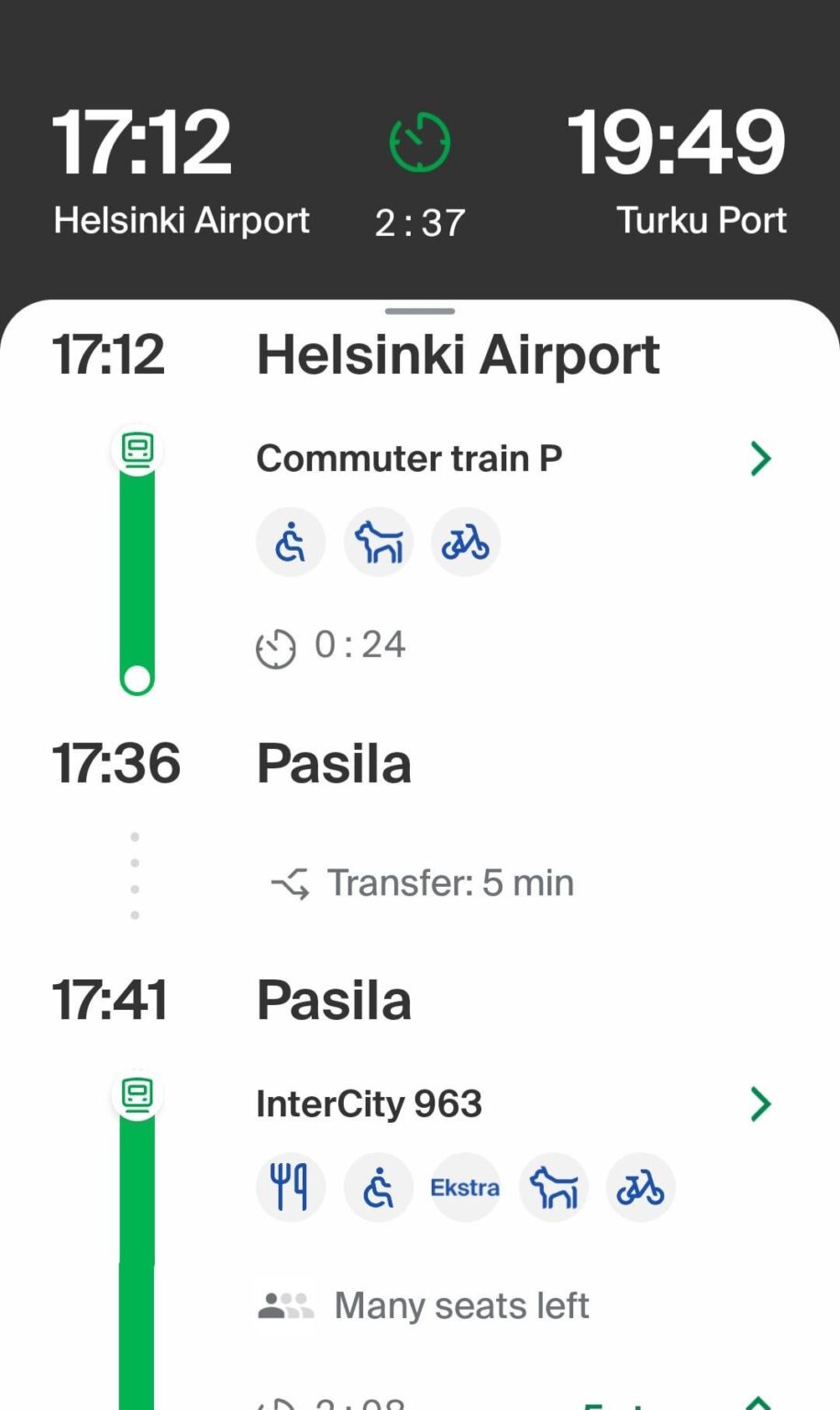 Help with connection in Pasila Help with connection in Pasila