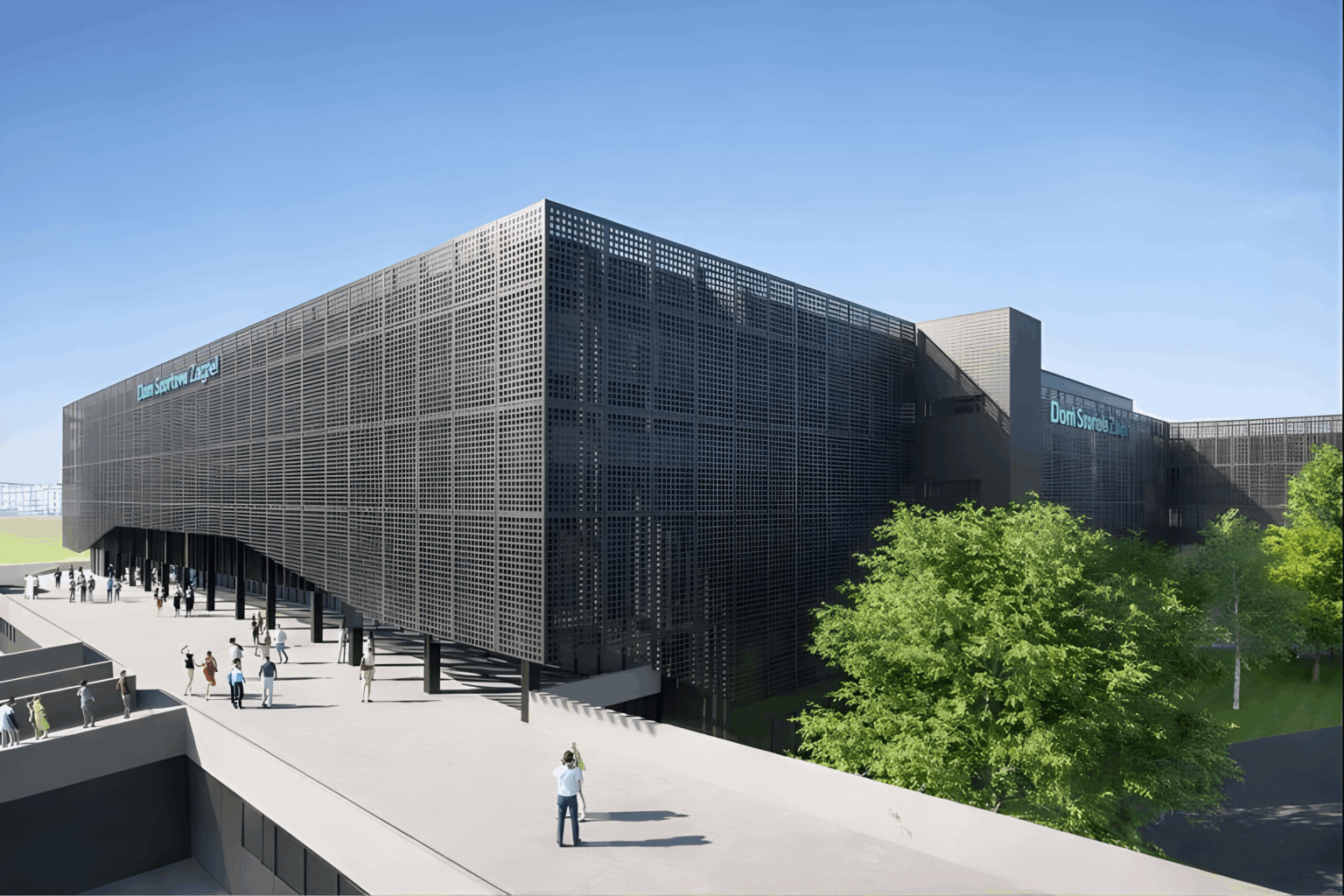 The City of Zagreb released the official "visual" of the new look of the Sports Hall, which is obviously AI generated