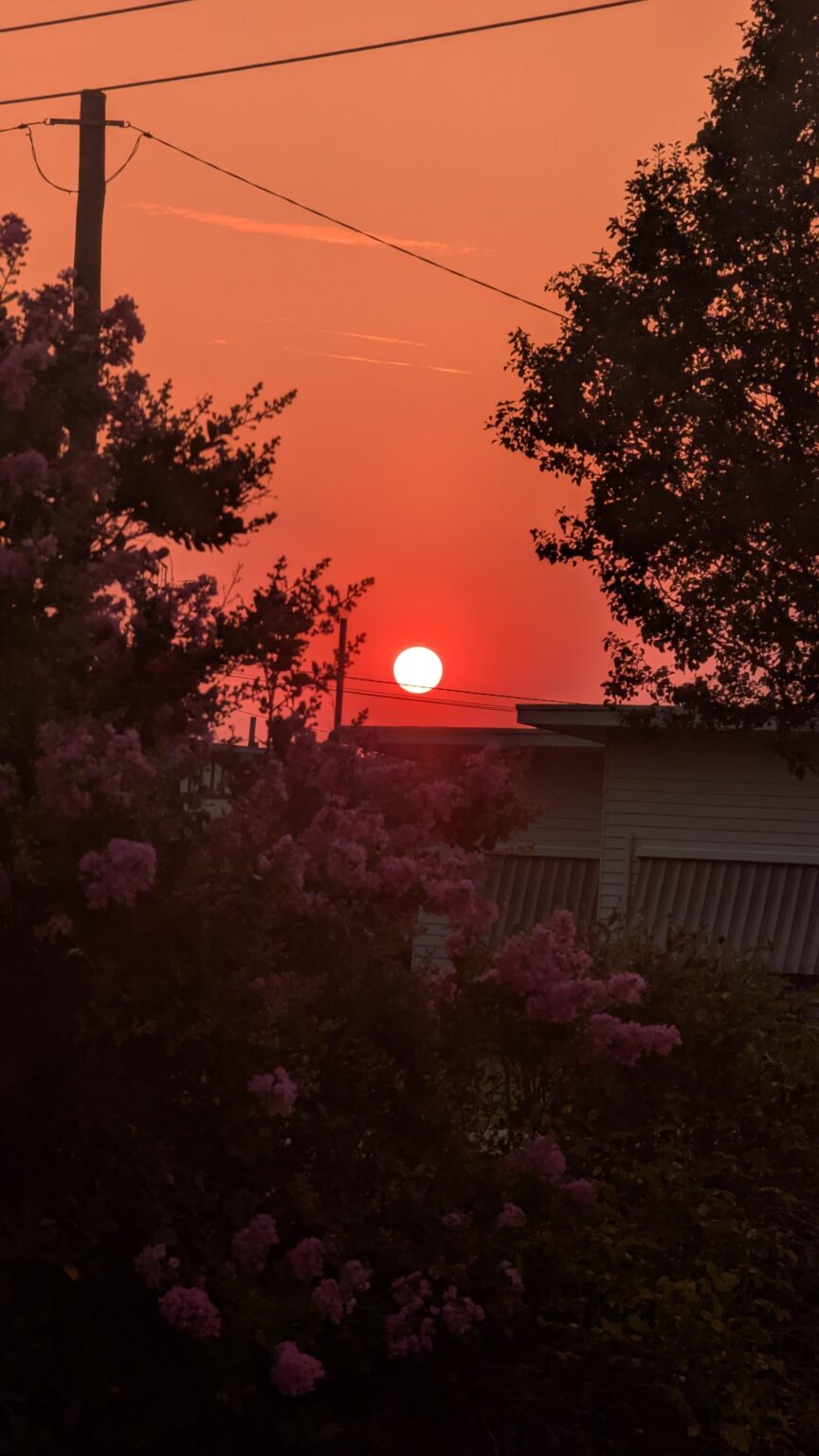 My bushfire sunset from yesterday