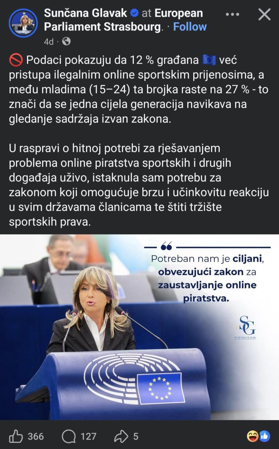 I am glad that HDZ is dealing with real problems in the EU