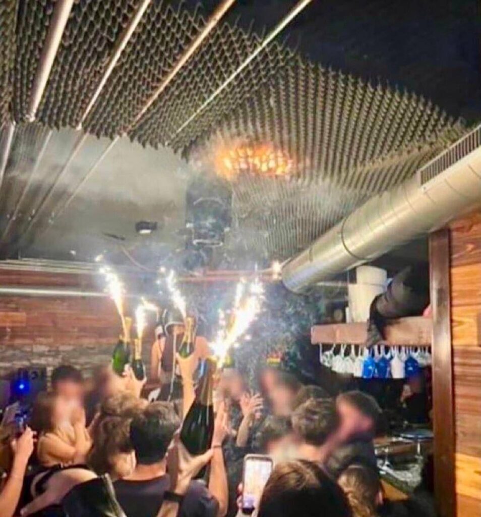 Someone accidentally captured the moment of the New Year's Eve fire that killed at least 47 people